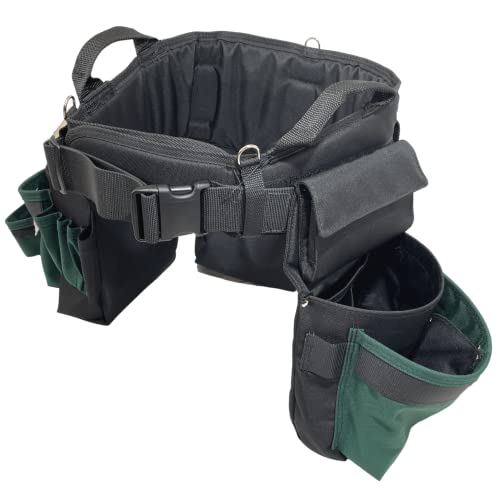 BOULDER BAG Ultimate Pro Framer MAX Triple Combo with Comfort Back Support Tool Belt, Quick Release Buckle, Heavy Duty, Green (2X-Large 43-48 Inches), Made in USA