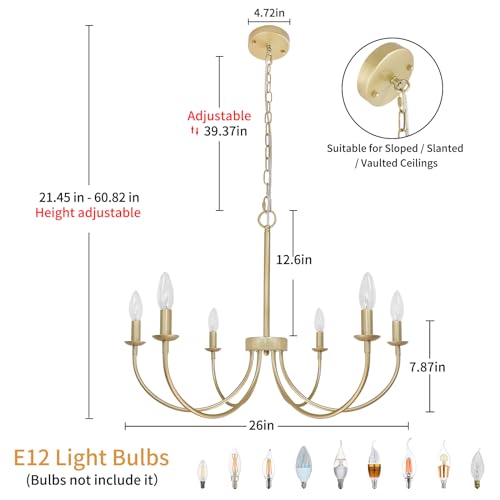 Rviezza Modern Gold Chandelier thumb #1