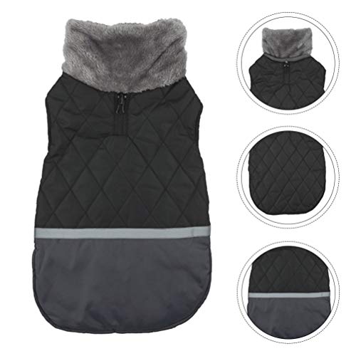 UKCOCO Colete Pet Traje Poliéster Algodão Inverno Quente Cão Pulôver Roupas para Cachorrinho de Pelú