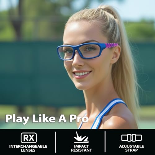 Image of BLUE CUT Sports Protection Goggles, Anti-Fog Lenses Safety Glasses for Basketball, Pickleball and All Outdoor Sports