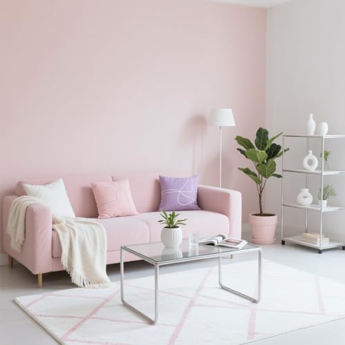 Image of Yancorp 16 inchx394 inch Matte Pink Contact Papaer Peel and Stick Wallpaper Vinyl Wrap Countertop Wallpapers Waterproof for Cabinets Drawers Bedroom Kitchen Self-Adhesive Wallpaper