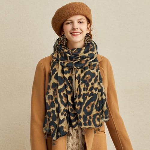 zhxinashu Boho Scarf for Women Soft Elegant Shawl Wraps Scarves with Bracelet Earrings2