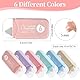 6 Stück Kleberoller, Fotokleber Klebemaus Selbstklebend, Kleberoller Doppelseitig Klebespender für Fotos, Karten, Scrapbook, Basteln, Schule und Büro (6 colors)