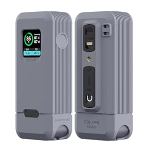 Silicone Case for Anker Prime Power Bank 12,000 mAh 130W 1/4-inch nut Hole, TF/SM Card Storage Reserved Only Compatible with Anker 130W Prime Power Bank Protective Cover Dustproof Soft (Gray)