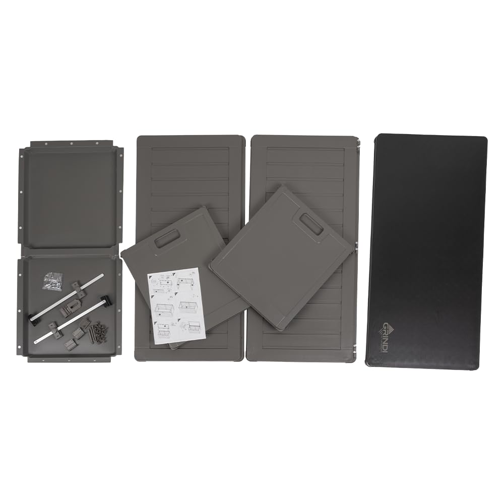 Grindi - Gartenbox 190 L - Auflagenbox wasserdicht Morus - Aufbewahrungsbox mit Deckel Garten - Kissenbox Outdoor wasserdicht - Geräteschuppen - Balkonmöbel - Gartenmöbel - Garten Zubehör