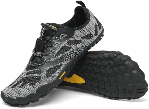 SAGUARO Unisex Barfußschuhe Outdoor Barfuss Traillaufschuhe Zehenschuhe mit Zero-Drop Solhe Gr.36-48