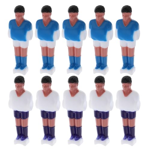 SUPVOX 10pcs Foosball Table Player Dolls Mini Football Players Replacement Enhance Your Game Lifelike Soccer Figures
