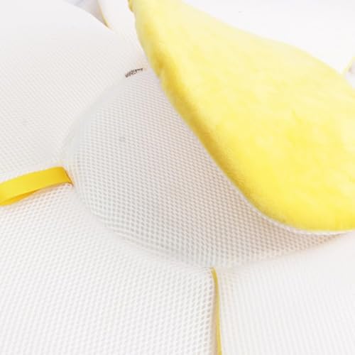 Iczodrow Almofada de banho de esponja de pelúcia de girassol para bebês, tapete de jogo de rastejame