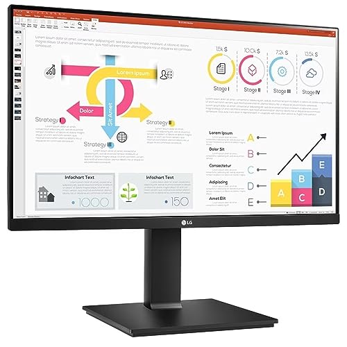 LG 24 inch (60.45 cm) QHD (2K) 2560x1440 Pixels, IPS-sRGB 99%, Height Adjust, Pivot (2Way), Swivel, Tilt, USB-C (65W PD) Display Port, HDMI, Black... - Image 6