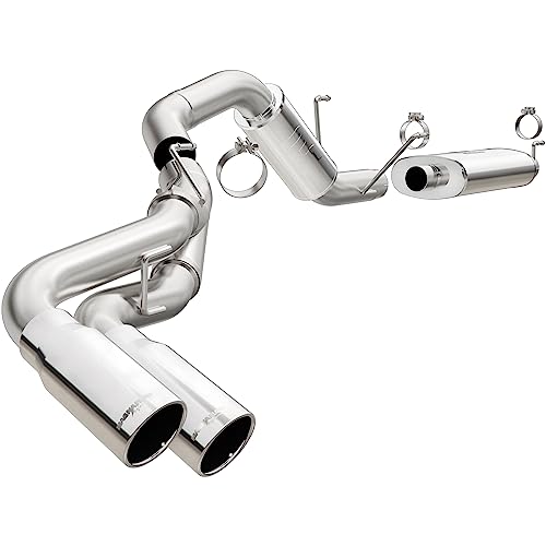 MagnaFlow Performance Exhaust System 15333: Cat-Back, Street Series, For 2014-2024 Ram 2500, For 2014-2024 Ram 3500, Dual Same Side Behind Passenger Rear Tire Exit