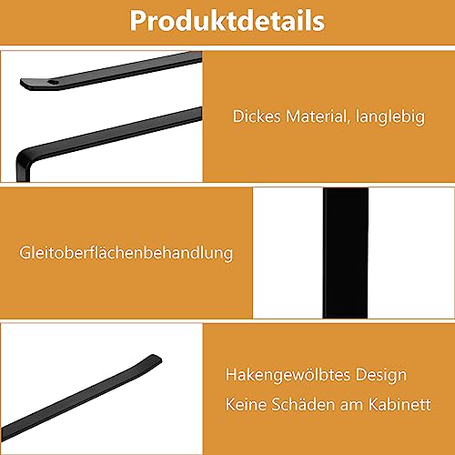 Foto von Fanshiontide 2 Stück Küchenrollenhalter Ohne Bohren, Wand Edelstahl，Rollenhalter Küche, Küchenrollenhalter, Papierrollenhalter Unterschrank für Küche Badezimmer Organisation