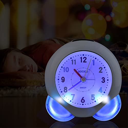 SOCICO Sveglia Bambini Ragazzi Ragazze Analogica
