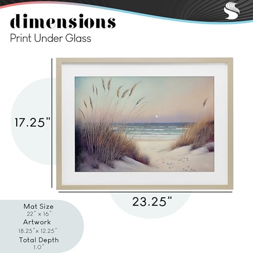 Impression encadrée Euphoria Beach Dunes Stupell décoration murale mer - 5