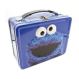 AQUARIUS Sesame Street Cookie Monster Fun Box - Sturdy Tin Storage Box with Plastic Handle & Embossed Front Cover - Officially Licensed Merchandise & Collectible Gift