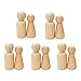Bambola di legno Peg Bambola, 10Pcs Maschio Femminile Marionetta Arte dei Bambini Creativa DIY Artigianato Persone Decorazioni, Colore