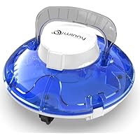 WINNY POOL CLEANER Winny 200 Limpiafondos Piscina, Inalámbrico Robot Limpiafondos Piscina, 75Min Autonomía, Piscinas Desmontables 60m², Doble Filtración,Estacionamiento Auto(Azul Oscuro)