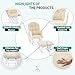 Naomi Home Baby Rocking Chair for Nursery with Ottoman – Smooth & Quiet Glider Chair, High Back Support & Padded Arms for Feeding, Rocking Baby Nursery Furniture – Easy Assembly, Removable Cushions
