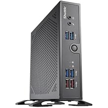 Shuttle XPC Slim Fanless DS50U3 Mini Barebone PC Intel i3-1315U Raptor-Lake Processor Supports DDR5 SO-DIMM Max. 64GB Triple Display Support 12V or 19V DC No Ram No HDD/SSD No OS Installed