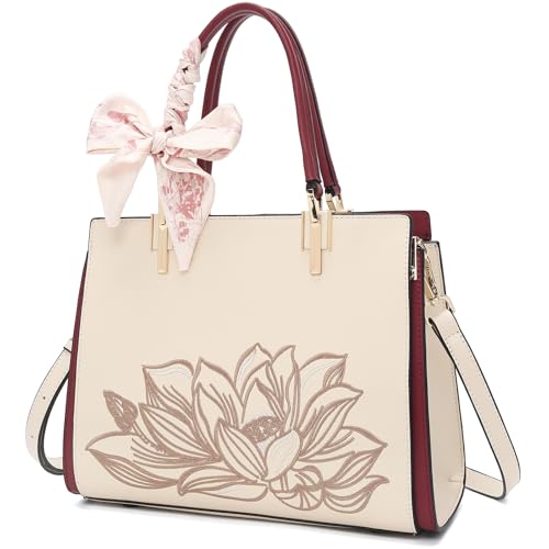 Image of FOXLOVER Medium Tote Bag for Women Designer Vintage Satchel Handbags Top-handle Purses