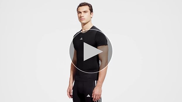 Amazon.com: adidas Men's Techfit Training T-Shirt, Black, 4X
