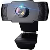 Conectar y usar: la cámara del ordenador es fácil de configurar, simplemente enchufar y usar, no requiere controlador adicional. Compatible con USB 2.0/3.0. Se puede instalar en cualquier dispositivo como un ordenador portátil, trípode, computadora, escritorio, pantalla LCD, etc.