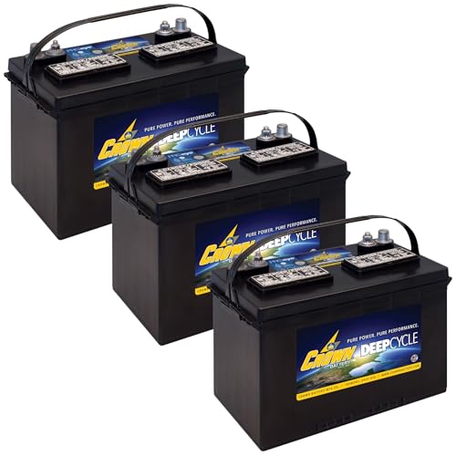 Crown 27HDC 12V Deep Cycle Battery 115Ah 3-Pack
