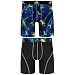 adidas Men's Sport Performance Climalite 9" Midway Underwear (2 Pack), Solar Green/Grey/Black, Large