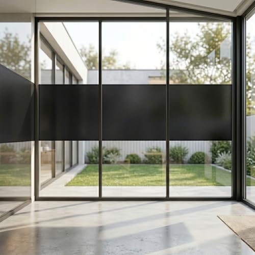 Vinilo para ventana opaco antiestático negro miniatura 3