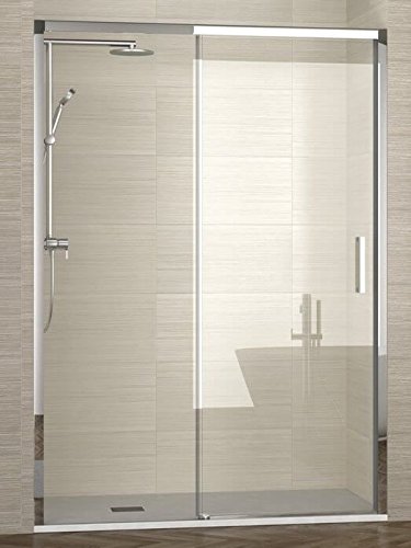 Mampara de ducha cristal 6 mm Lyon: perfiles minimalistas y vidrio templado de alta gama