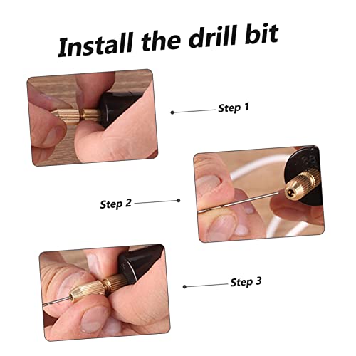 Set mini taladro eléctrico USB para manualidades DIY miniatura 2
