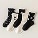 EPIPHQNY Toddler Socks, Pack of 5 Pair Girls Lace Socks Fashionable Middle Tube Sock Short Sock for Ages 1 to 12 Years Kids