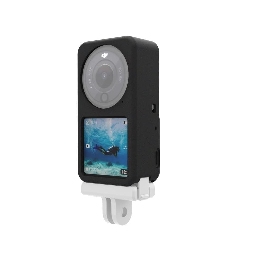 Action Pro Silicone Case Cover Skin Compatible with DJI Action 2 Sports Camera (Black)