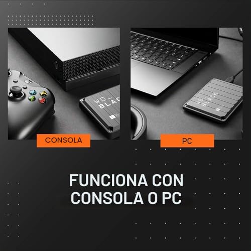 Miniatura 5 de Wd Black P10 2tb Game Drive Hdd Portátil, Usb 3.2 Gen 1, Hasta 130 Mb S, Type-A Compatible Con Playstation, Xbox, Pc Y Mac