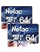 Produktbild 2er-Pack 64G SpeicherkarteMicro SD Karte(A1, U3, C10, V30, 4K, 667X), TF Memory Card UHS-I bis zu 100/30 MB/s(R/W) für Kameras, Dashcam, Switch und Smartphones
