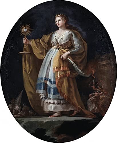 Art Tableau Santa Barbara de Goya Finie la Décoration Murale Vide Toile 60x90cm