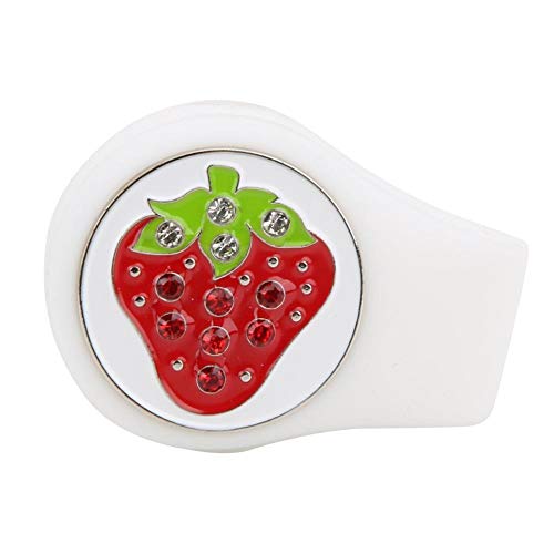 image for Heitune Silicone Compact Golf Ball Marker Fruit Pattern Hat Clip Cap C