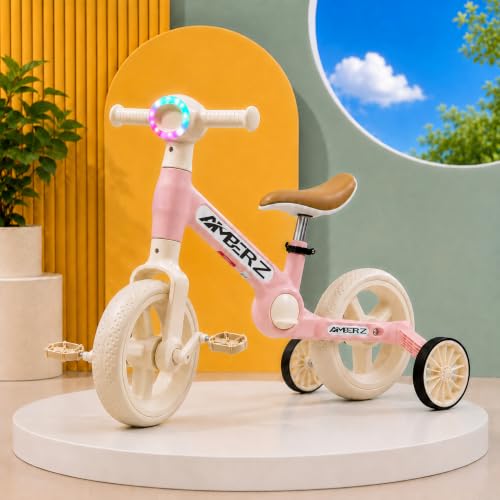 Image of Velo-Glide 3-in-1 Kids Tricycle | Baby Cycle for Boys & Girls | Convertible Balance Bike with Training Wheels, Adjustable Seat & Pedals | Toddler Bike for Kids