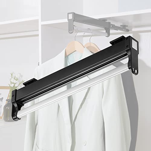 Porte-pantalons à tiroir coulissant double rail silencieux pour dressing