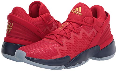 Adidas Unisex Adult D.o.n. Issue 2 Basketball Shoe, Scarlet/Team Navy Blue/Gold Metallic, 9.5 Women Men Us #TOP6