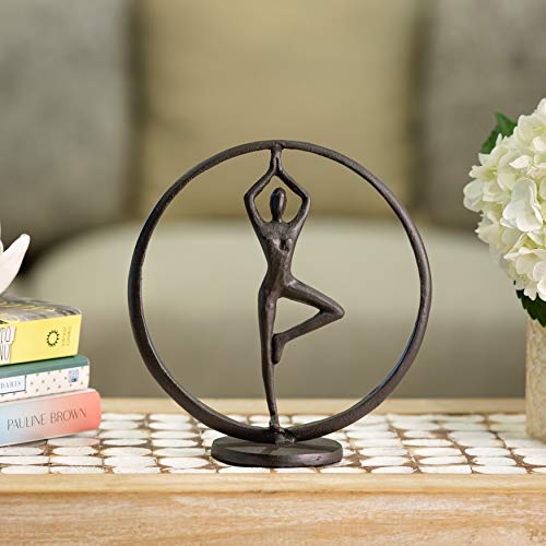 Escultura Danya B Yoga Árbol en Hierro Fundido miniatura 2