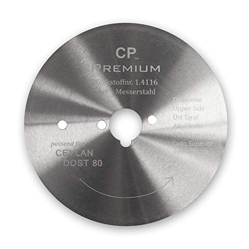 Canpolat GASTRONICS Kreismesser für Ceylan - 80 mm, glatt - Dönermesser aus Edelstahl in Premium Qualität