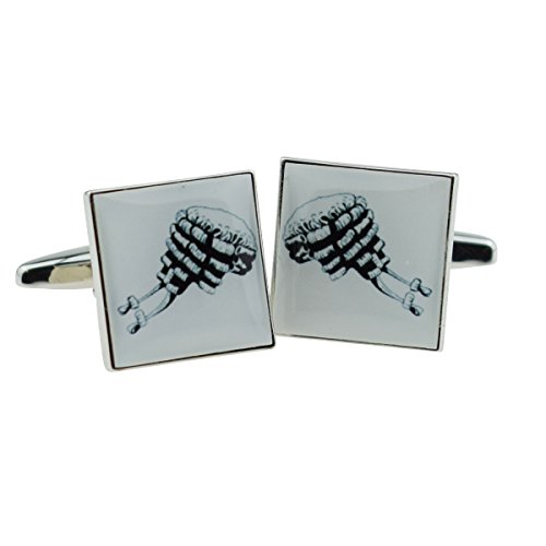 Mancuernillas para hombre Barristers Wigs talla única miniatura 1