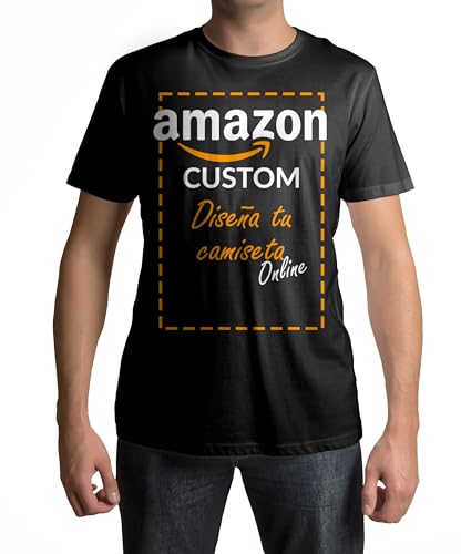Camiseta Personalizada Manga Corta Unisex (2XL, Negro)