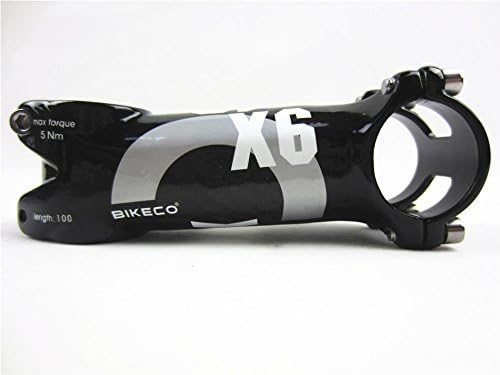 Genericsilvery 80 mm : HOT!!!new BIKECO Road Bike Stem 31.8 Angle 17 Angle 6 Carbon Aluminum Bicycle Stem Carbon Mountain Bike Stem MTB Stem Glossy
