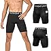Lixada Men's Compression Shorts Pants 3Packs, Performance Sports Baselayer Cool Dry Tights Active Workout Underwear