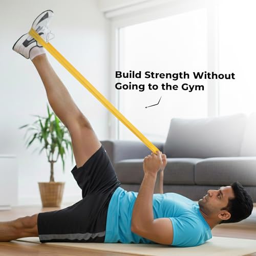 Image of Durafit91 Resistance Bands Set of 3(Extra Light to Heavy) Exercise Thera Band for Unisex, Natural Latex Stretch Band for Yoga, Pilates, Strength Training,Home Workout,Gym Fitness,Physical Therapy