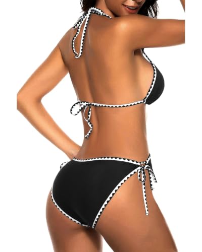 Image of Tempt Me Women Triangle Bikini Sets Tie Side Bathing Suit