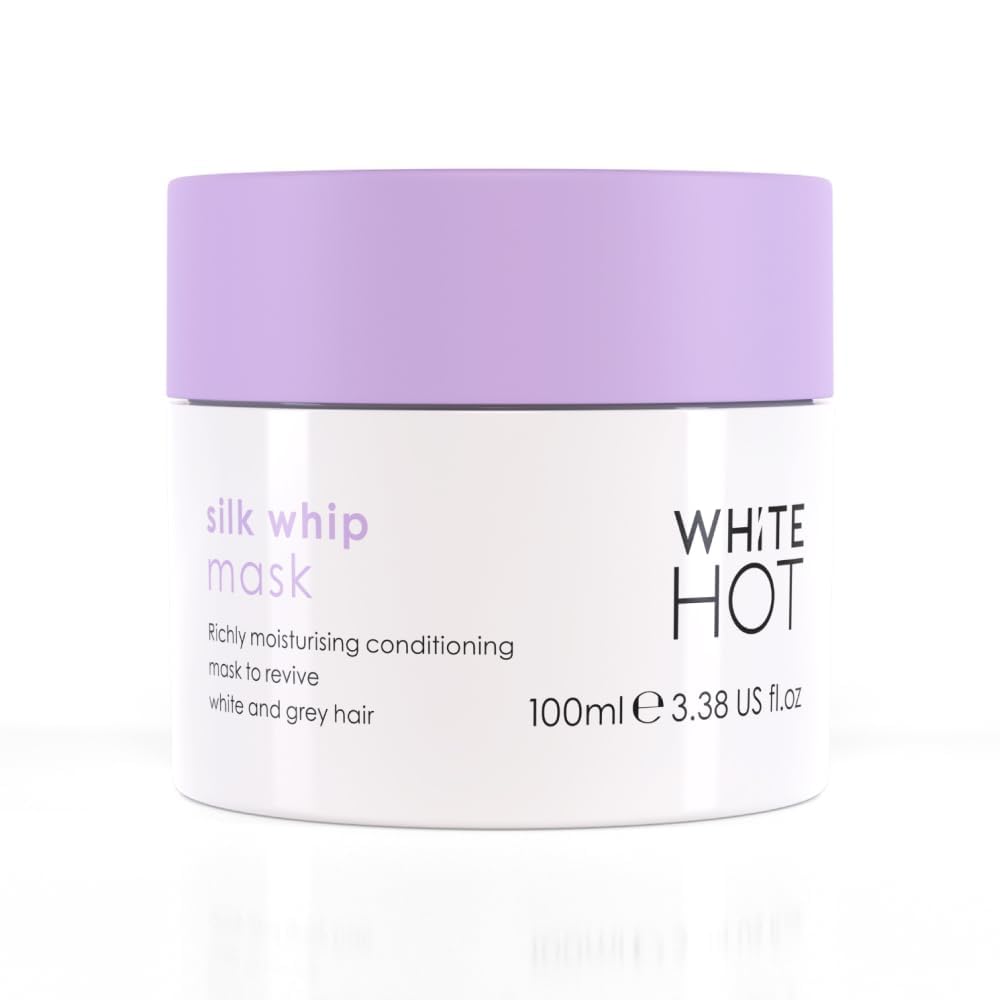 Silk Whip Mask by White Hot, 100ml, for white and grey hair, 100 ml (Pack of 1)