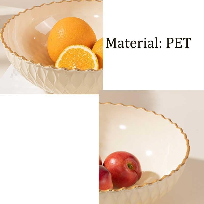 Wavy Pattern Fruit Platter PET Living Room Front Desk Candy Snacks Dried
