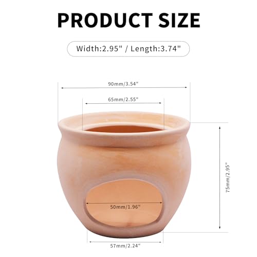 Image of Shrimp Aquarium Decorations Betta Fish Tank Accessories Decor Ceramic Tank Ornament Fish Shelter Cave Hideout for Cichlid Bonsai to Spawn